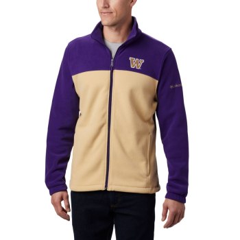 Columbia Collegiate Flanker III Fleece - Washington, Chamarras Morados Marrom Para Hombre | 864715-N